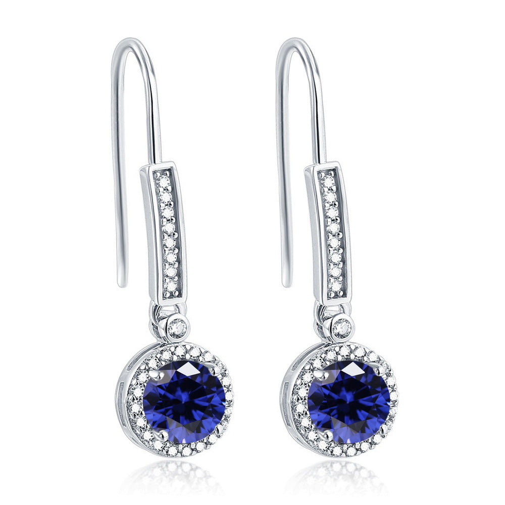 925 Silver Zirconia Drop Earrings