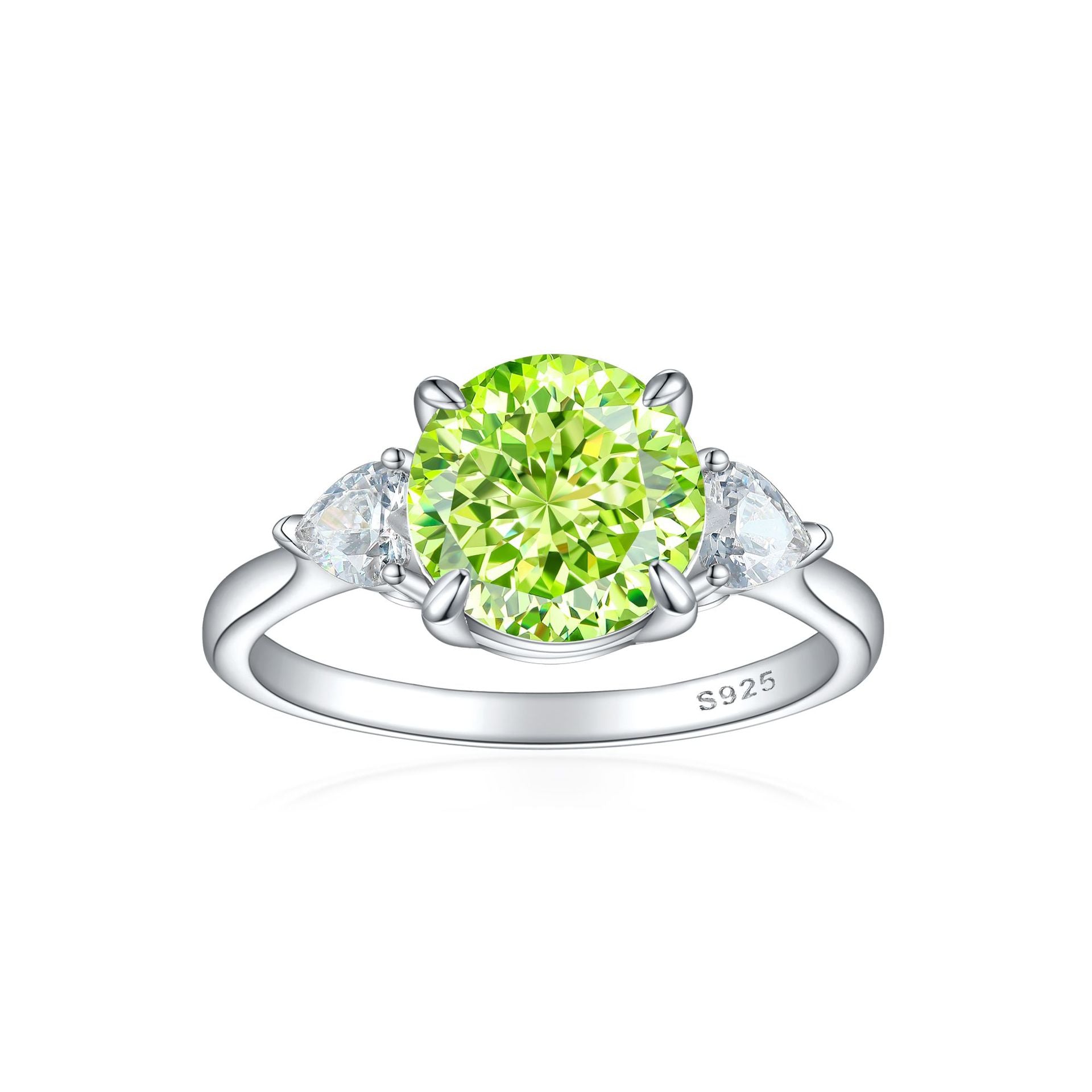 925 Silver Heart Flame Ice Ring