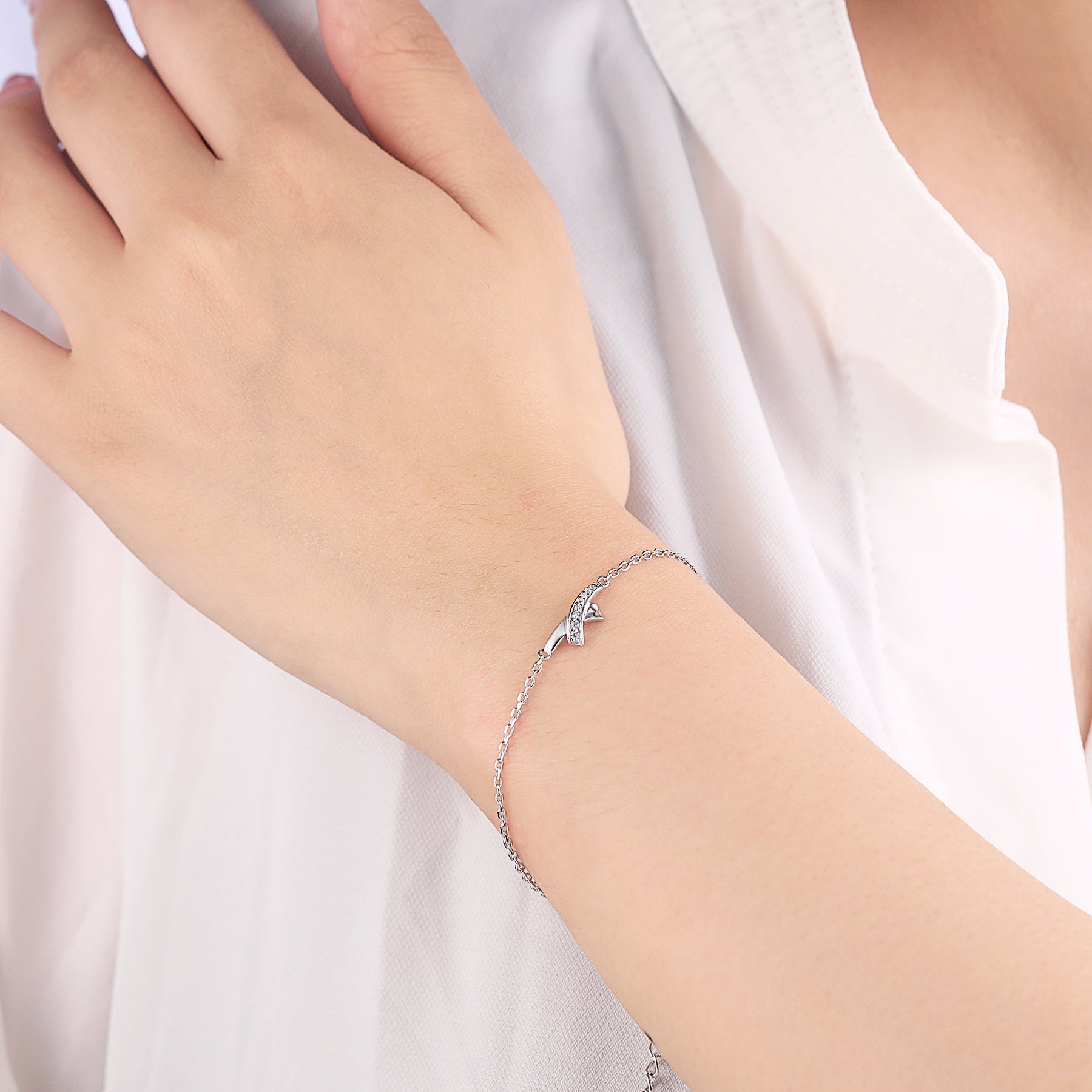 925 Silver Bow Ring Necklace Earrings Bracelet