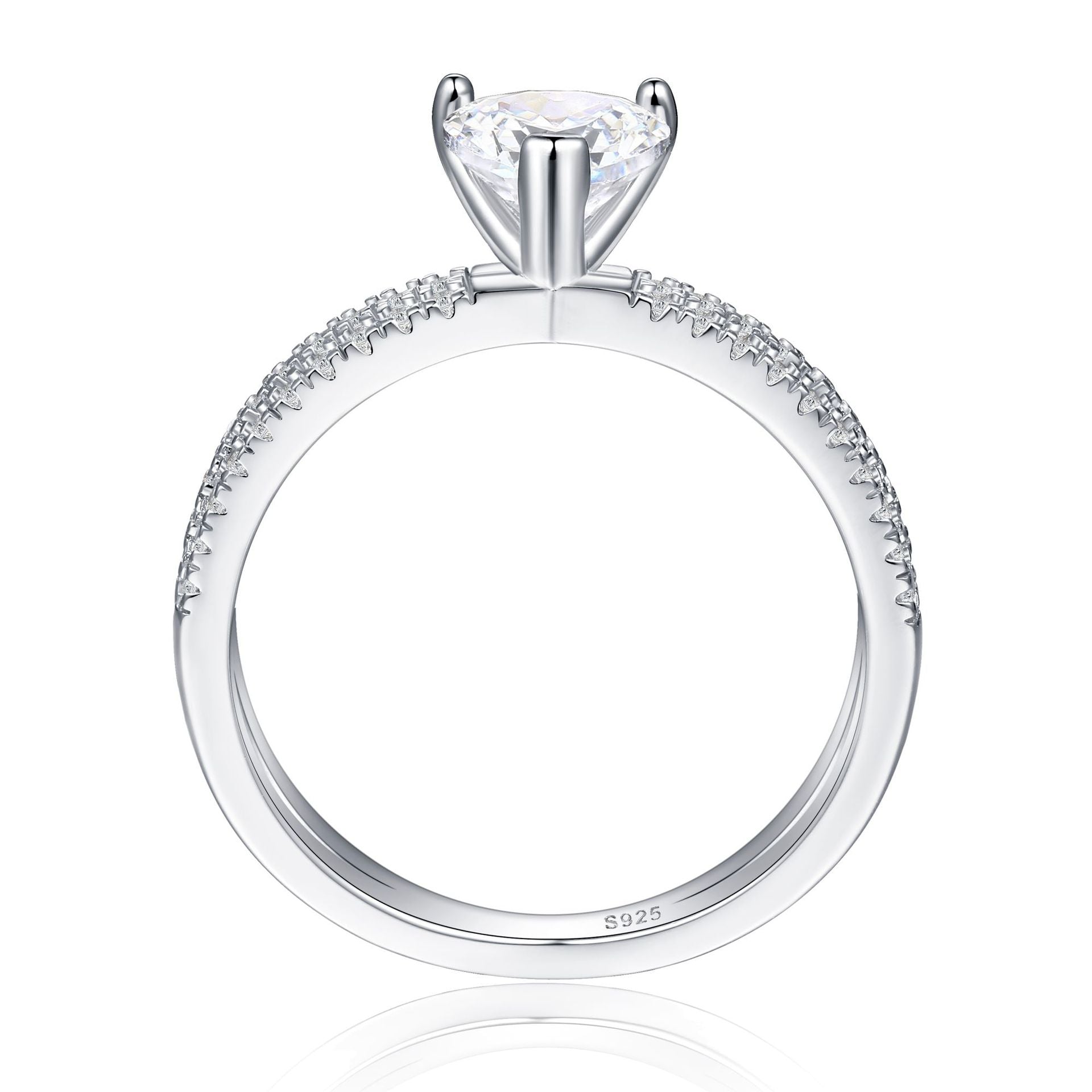 925 Silver Bow Wedding Ring