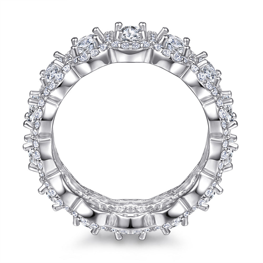 925 Silver Oval Cut Solitaire Ring
