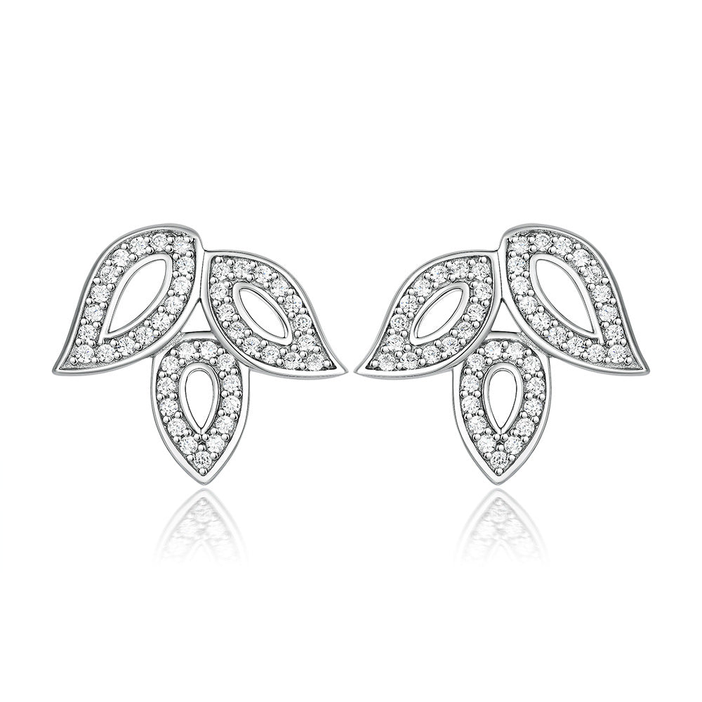 925 Silver Butterfly Heart Drops